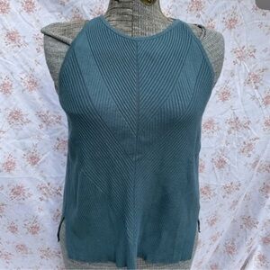Anthropologie Elegant Teal Sleeveless tank top Women's size Medium XSP y2k H